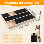 Pawaroo Wooden Dog Nail File Scratch Board with Treat Box for Puppies & Dogs