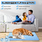 Pawaroo Cooling Mat for Dogs & Cats | 70 × 55 cm Washable Pet Chill Mat – Blue
