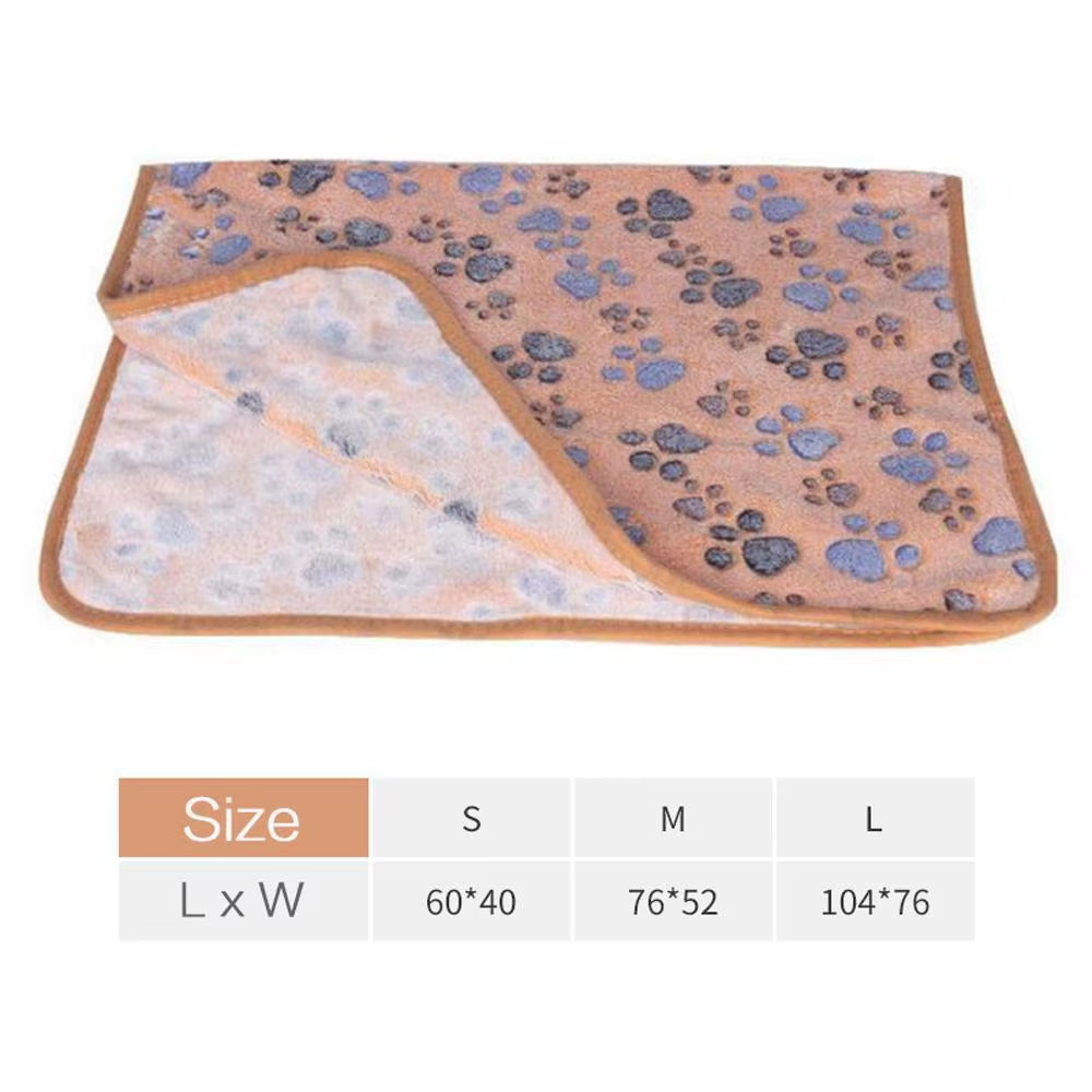 Pawaroo Soft Fluffy Pet Blanket | Coral Fleece Cat & Dog Mat