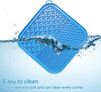 Pawaroo Silicone Lick Mat with Suction Cups | Slow Feeder & Bath-Time Helper – Blue