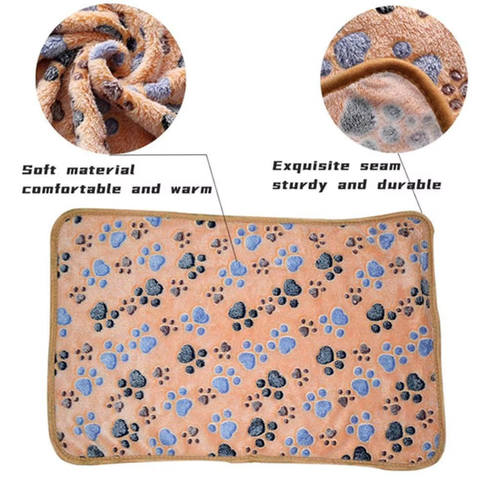 Pawaroo Soft Fluffy Pet Blanket | Coral Fleece Cat & Dog Mat