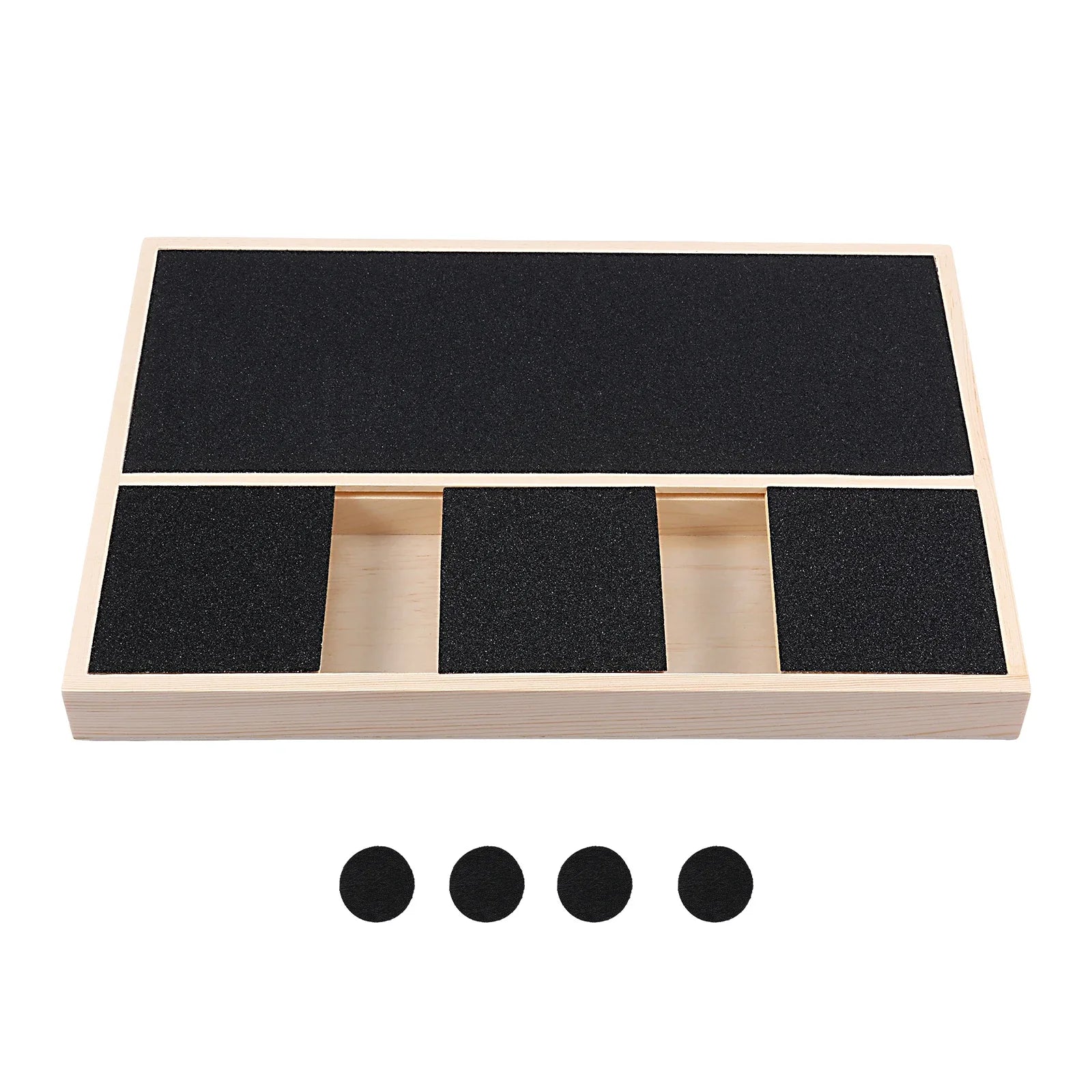 Pawaroo Wooden Dog Nail File Scratch Board with Treat Box for Puppies & Dogs