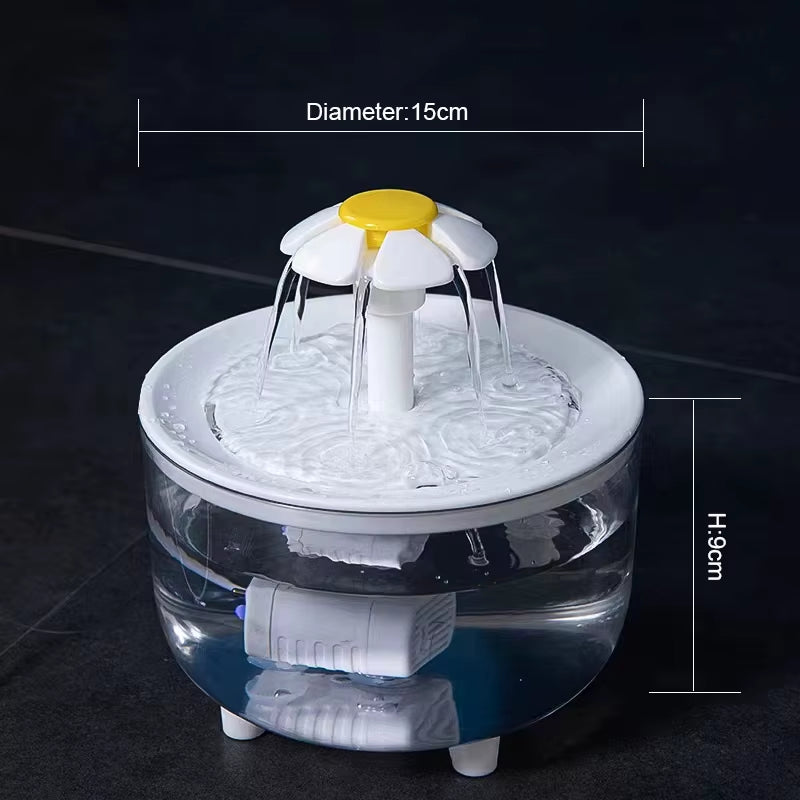 Pawaroo 1.2L USB Cat Water Fountain | Quiet Filtered Pet Water Dispenser