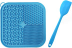 Pawaroo Silicone Lick Mat with Suction Cups | Slow Feeder & Bath-Time Helper – Blue