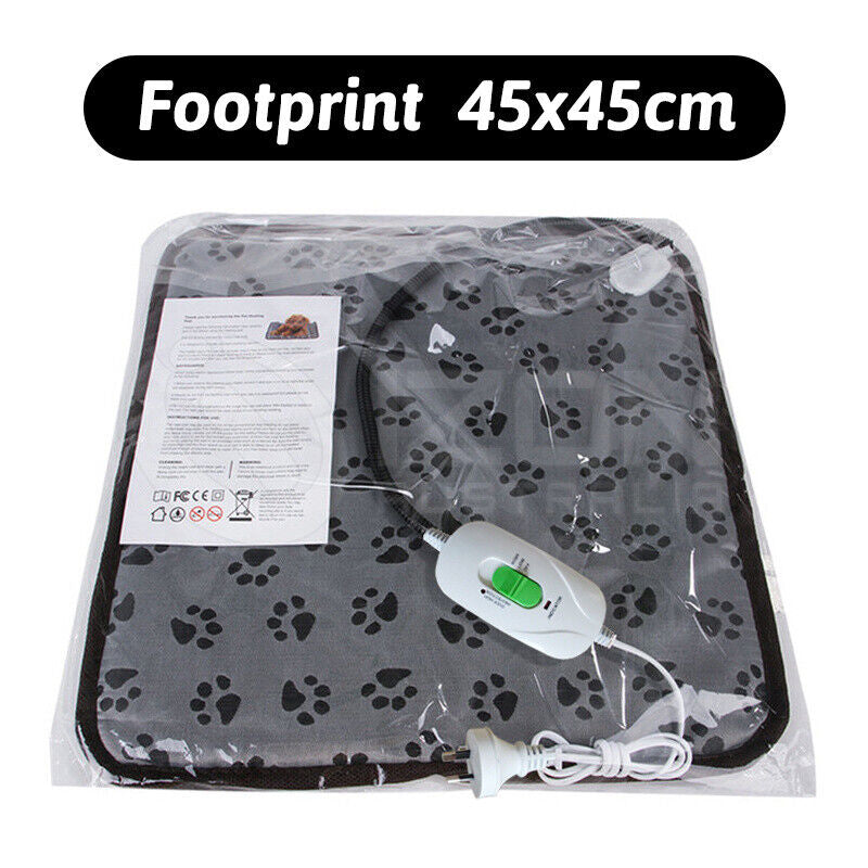 Pawaroo Electric Pet Heating Pad | 2 Heat Settings, Water-Resistant Mat with AU Plug