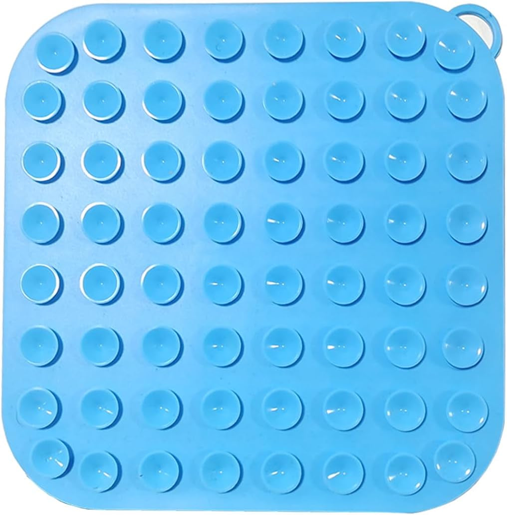 Pawaroo Silicone Lick Mat with Suction Cups | Slow Feeder & Bath-Time Helper – Blue