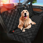 Pawaroo Waterproof Dog Car Seat Cover | Rear Seat Hammock & Travel Protector – Black
