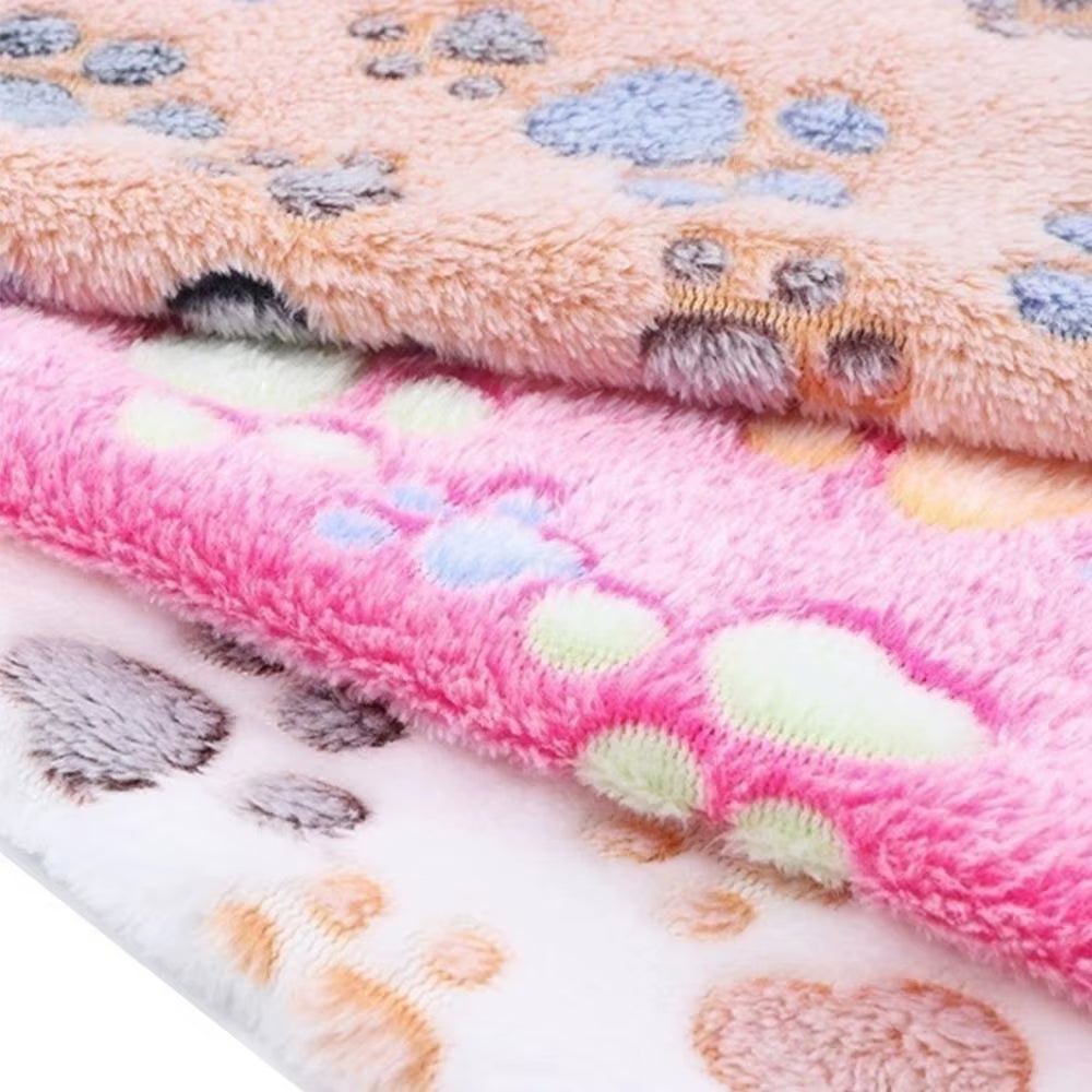 Pawaroo Soft Fluffy Pet Blanket | Coral Fleece Cat & Dog Mat