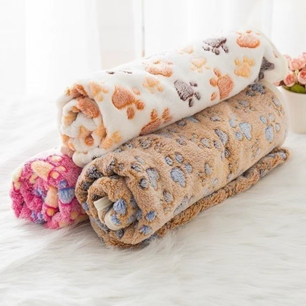Pawaroo Soft Fluffy Pet Blanket | Coral Fleece Cat & Dog Mat